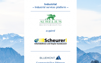 Bluemont unterstützt AURELIUS Wachstumskapital bei dem Erwerb der Ferdinand Scheurer GmbH mit einer CDD