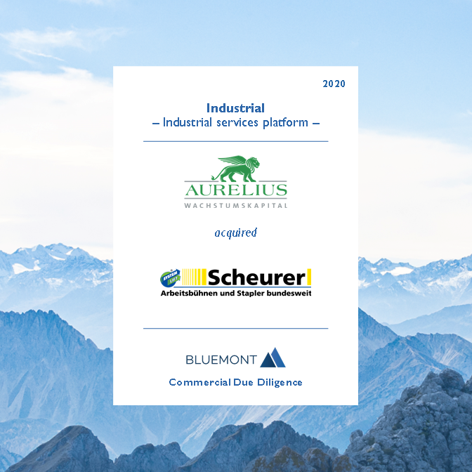 Bluemont unterstützt AURELIUS Wachstumskapital bei dem Erwerb der Ferdinand Scheurer GmbH mit einer CDD