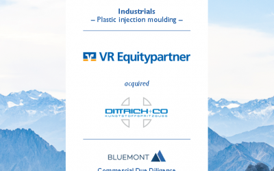 Bluemont unterstützt VR Equitypartner bei der Beteiligung an dem Kunststoffspritzguss Spezialisten DITTRICH + CO