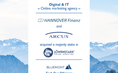 Bluemont unterstützt die HANNOVER Finanz Gruppe und ARCUS Capital mit einer Tech Due Diligence