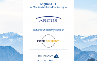 Bluemont unterstützt ARCUS Capital bei der Übernahme der Intercontent GmbH mit einer Tech Due Diligence