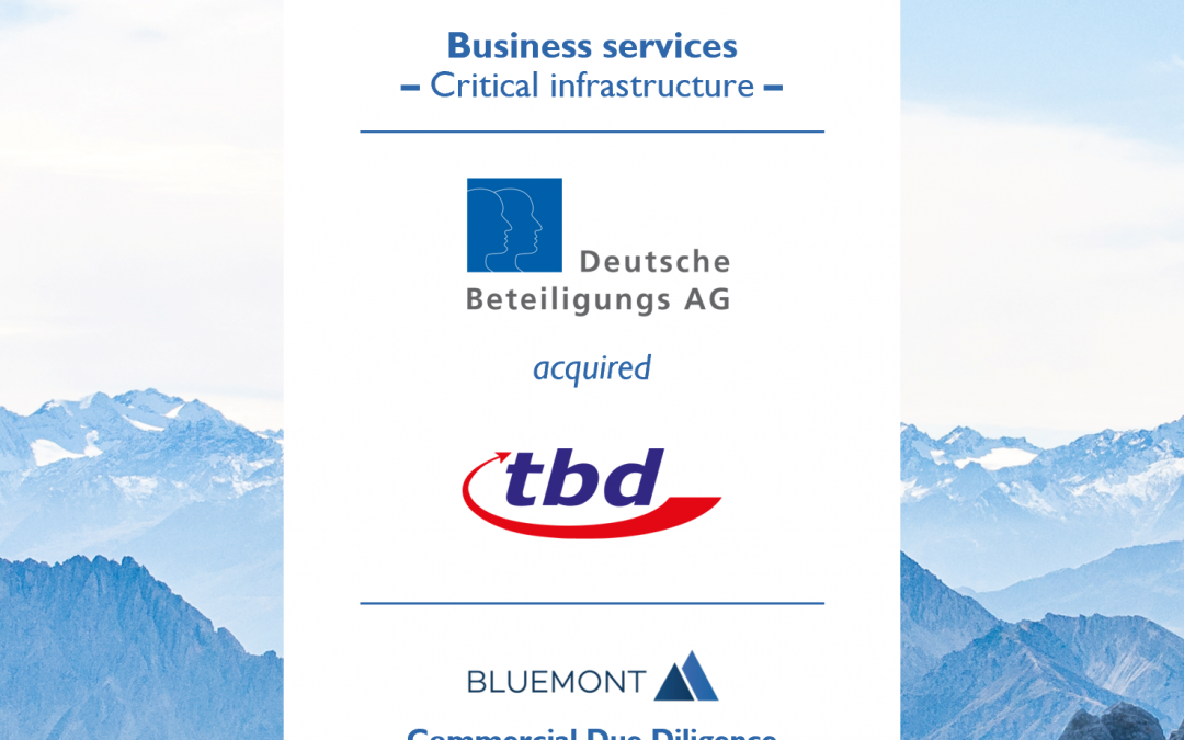 Bluemont unterstützt DBAG beim Erwerb der TBD Technische Bau Dienstleistungen mit einer Commercial Due Diligence