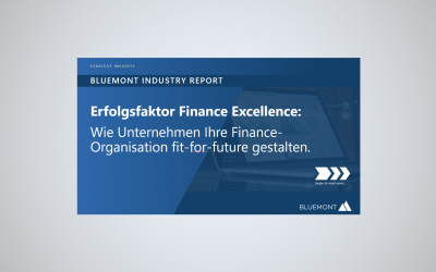 Bluemont Strategy Insights – Erfolgsfaktor Finance Excellence: Wie Unternehmen Ihre Finance-Orga fit-for-future gestalten
