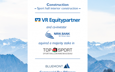 Bluemont unterstützt VR Equitypartner bei der Beteiligung an der TOP-SPORT Gruppe mit einer Commercial Due Diligence